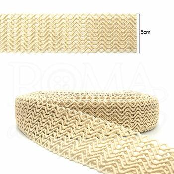 cinto poliester bege 5cm